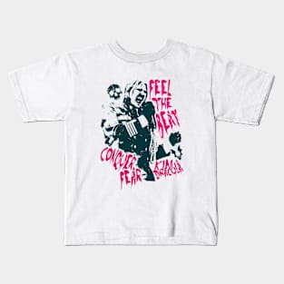 feel the beat conquer fear Kids T-Shirt